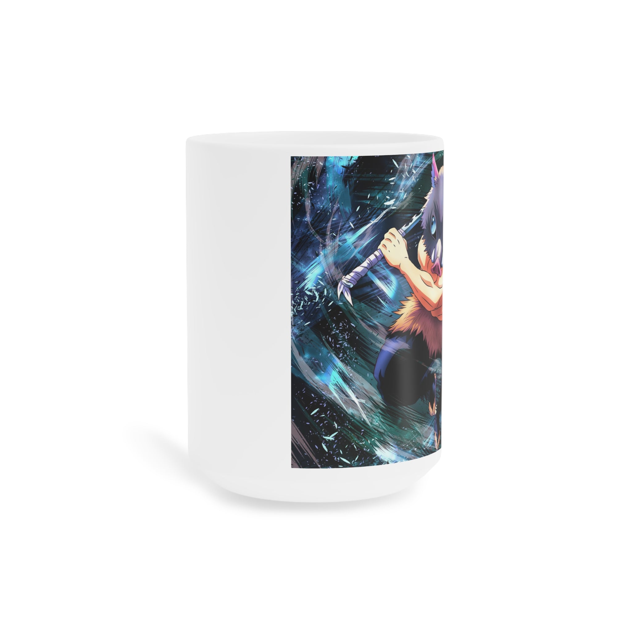 Inosuke Ceramic Mug — Anime Character Coffee Cup (11oz and 15oz)