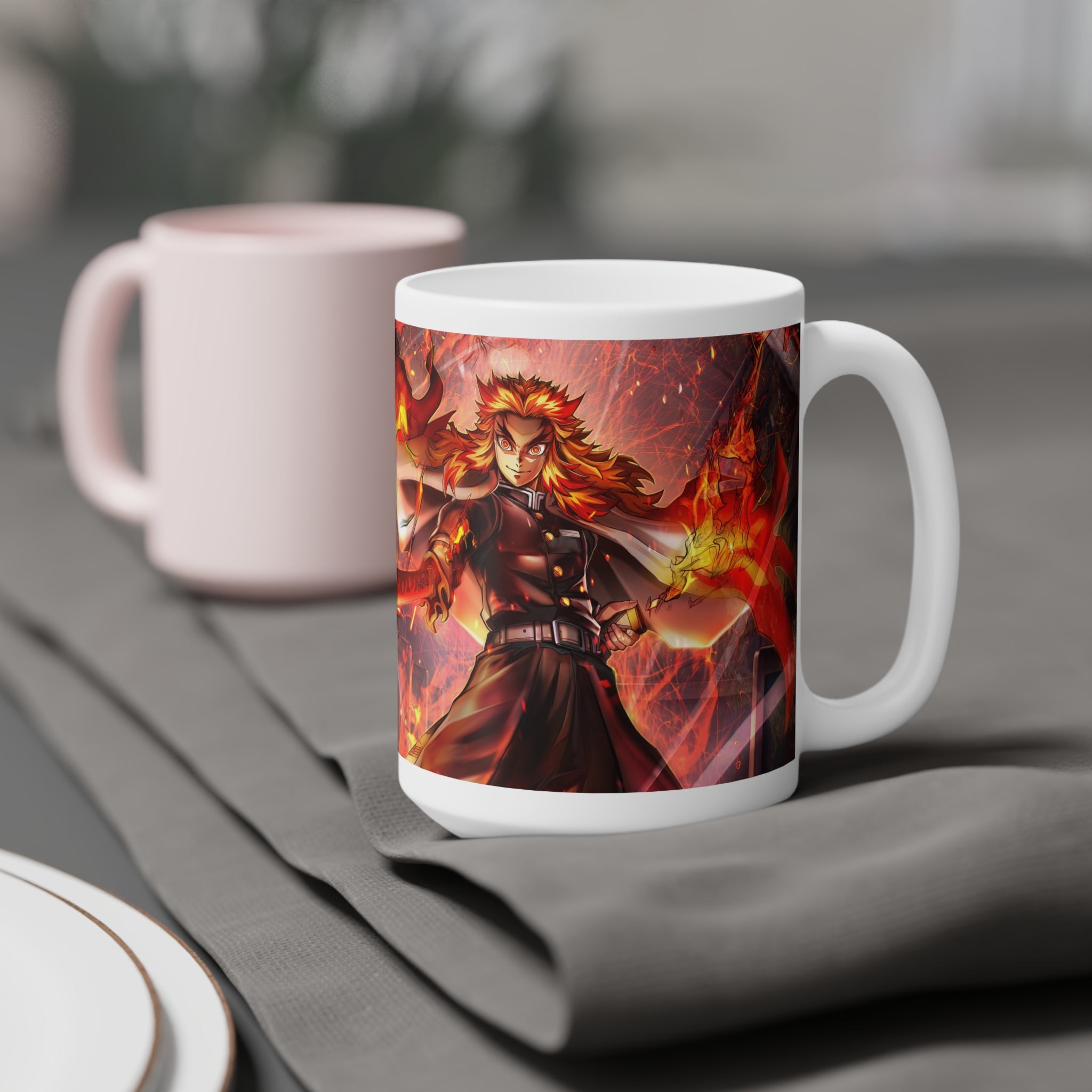 Rangoku Ceramic Mug — French 'description de tasse' Design (11oz/15oz)