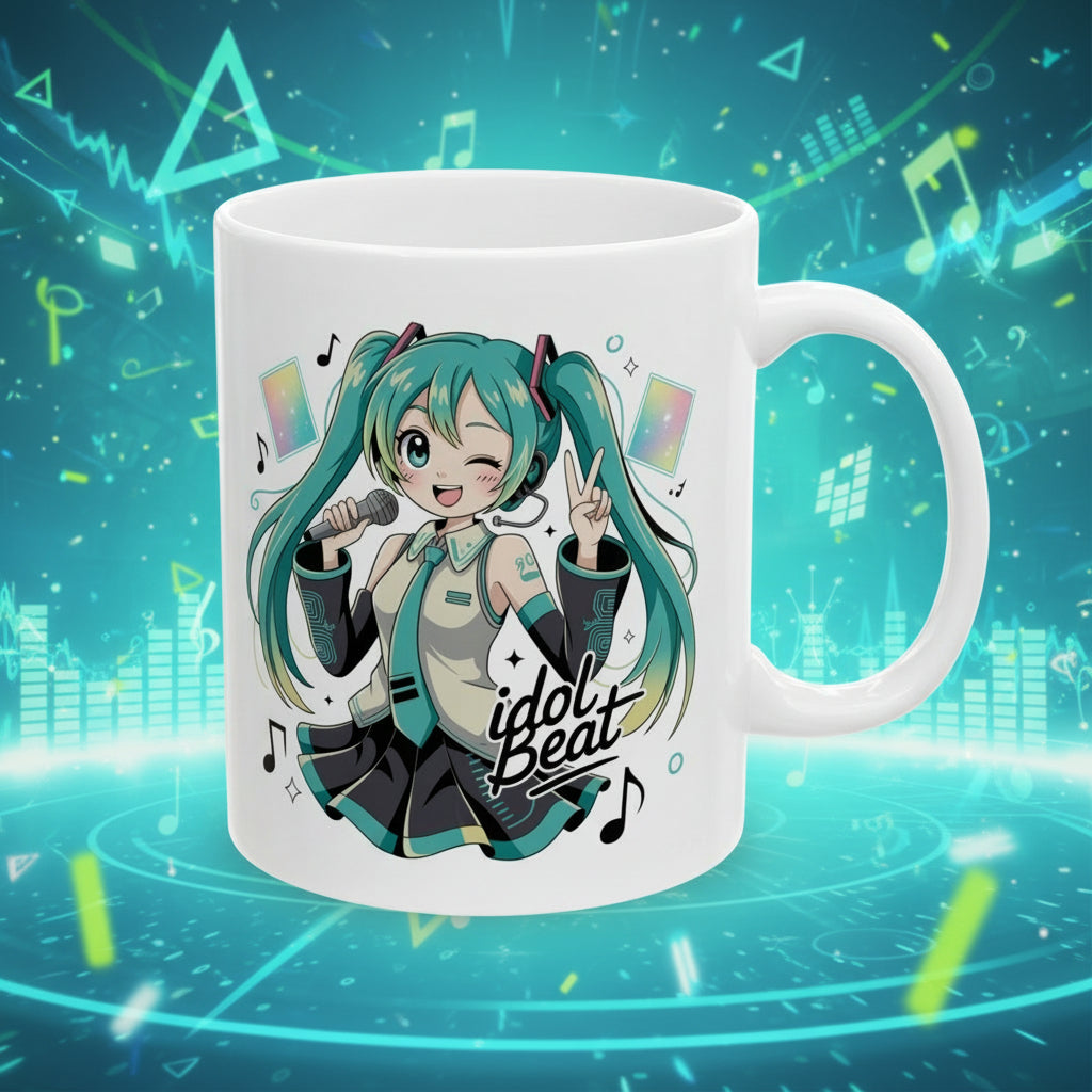 Ceramic Mug miku superstar , (11oz, 15oz)