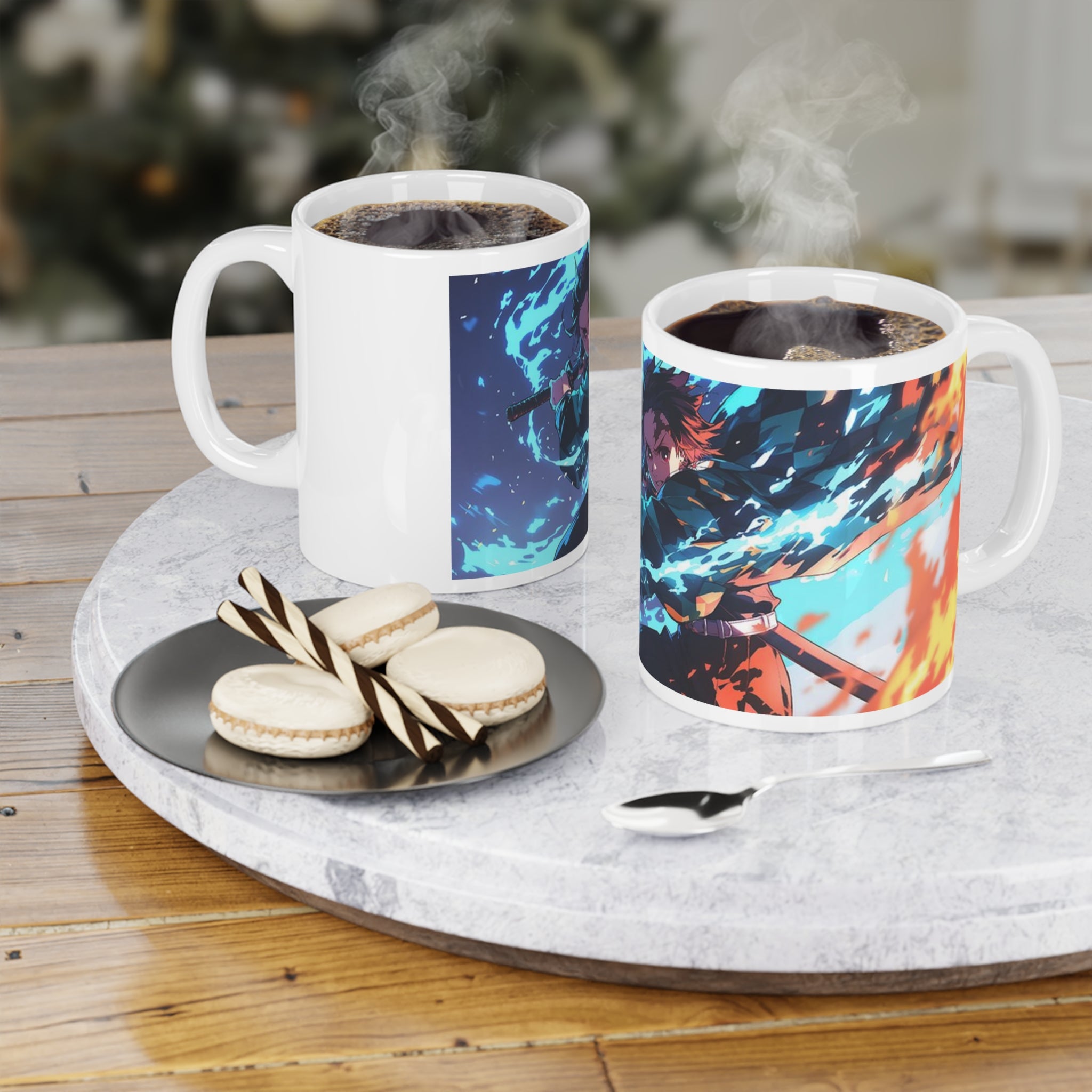 Tanjiro Ceramic Mug — Anime Demon Slayer Coffee Cup (11oz and 15oz)