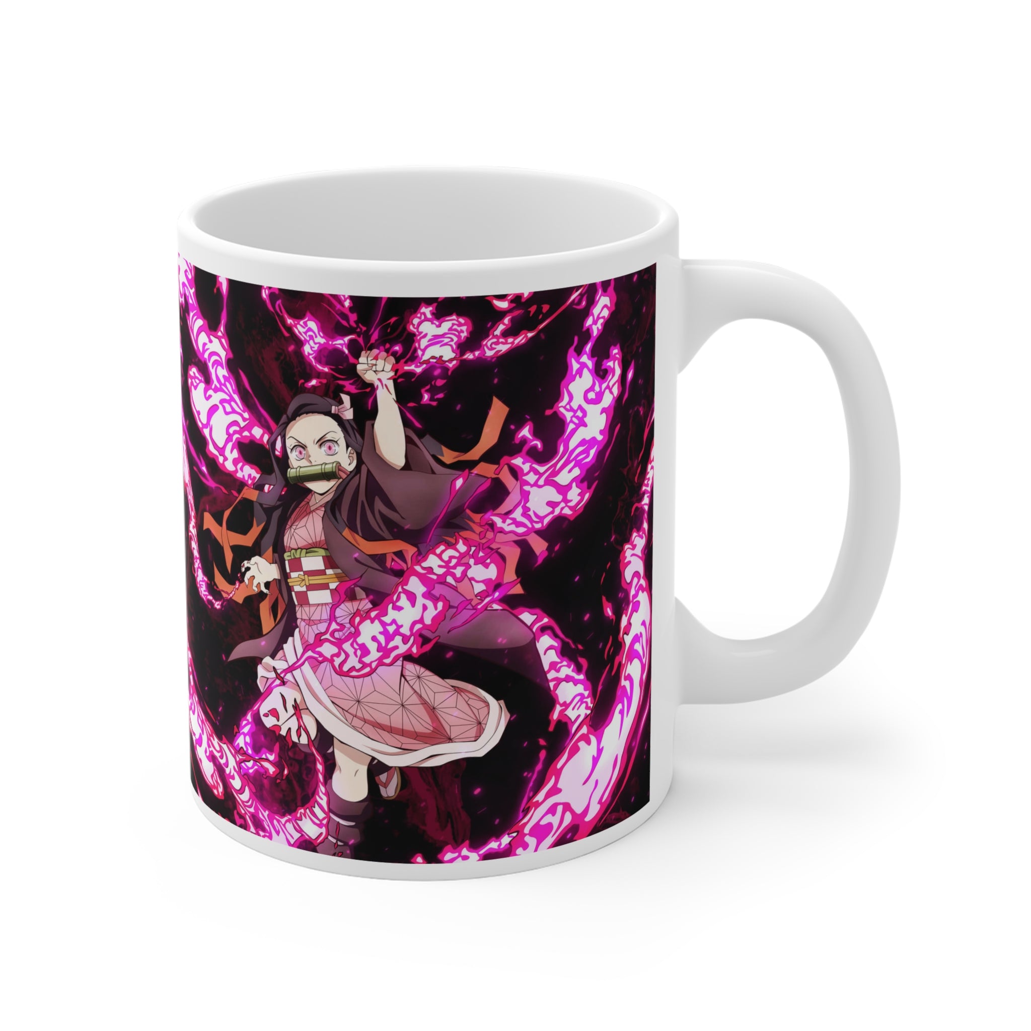 Nezuko Anime Ceramic Mug — Demon Slayer Inspired 11oz and 15oz