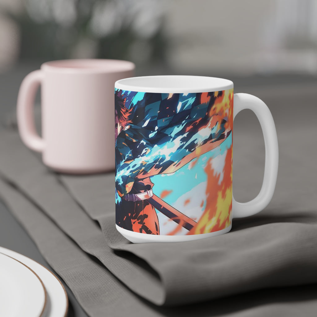Tanjiro Ceramic Mug — Anime Demon Slayer Coffee Cup (11oz and 15oz)