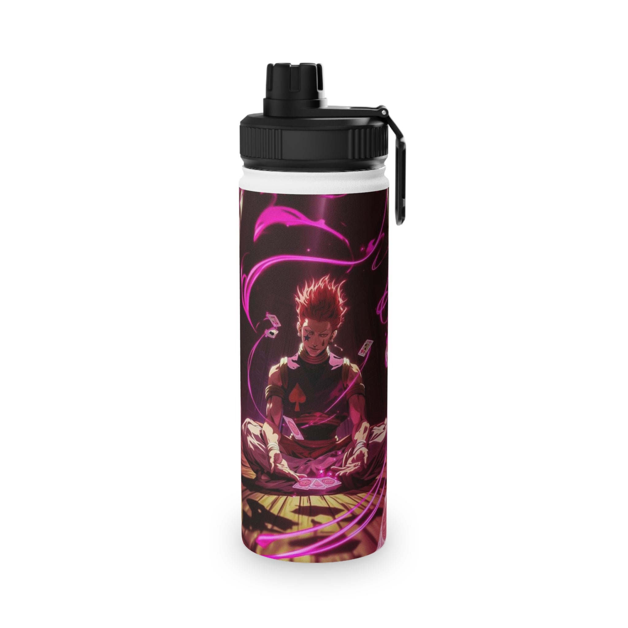 Hisoka Stainless Steel Water Bottle — Sports Lid