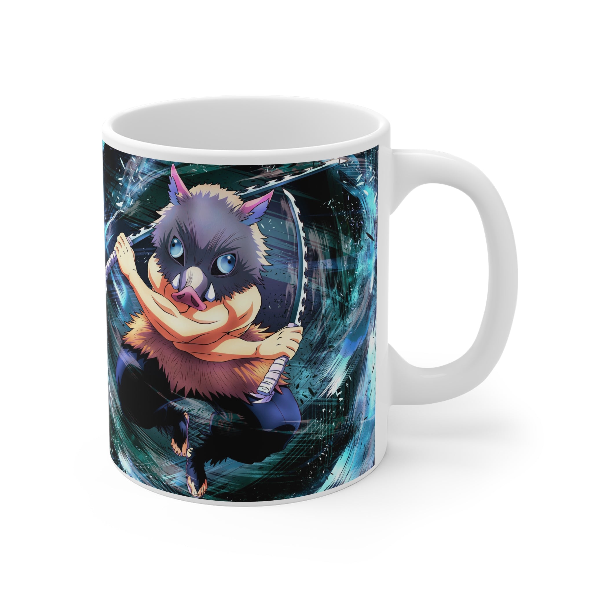 Inosuke Ceramic Mug — Anime Character Coffee Cup (11oz and 15oz)