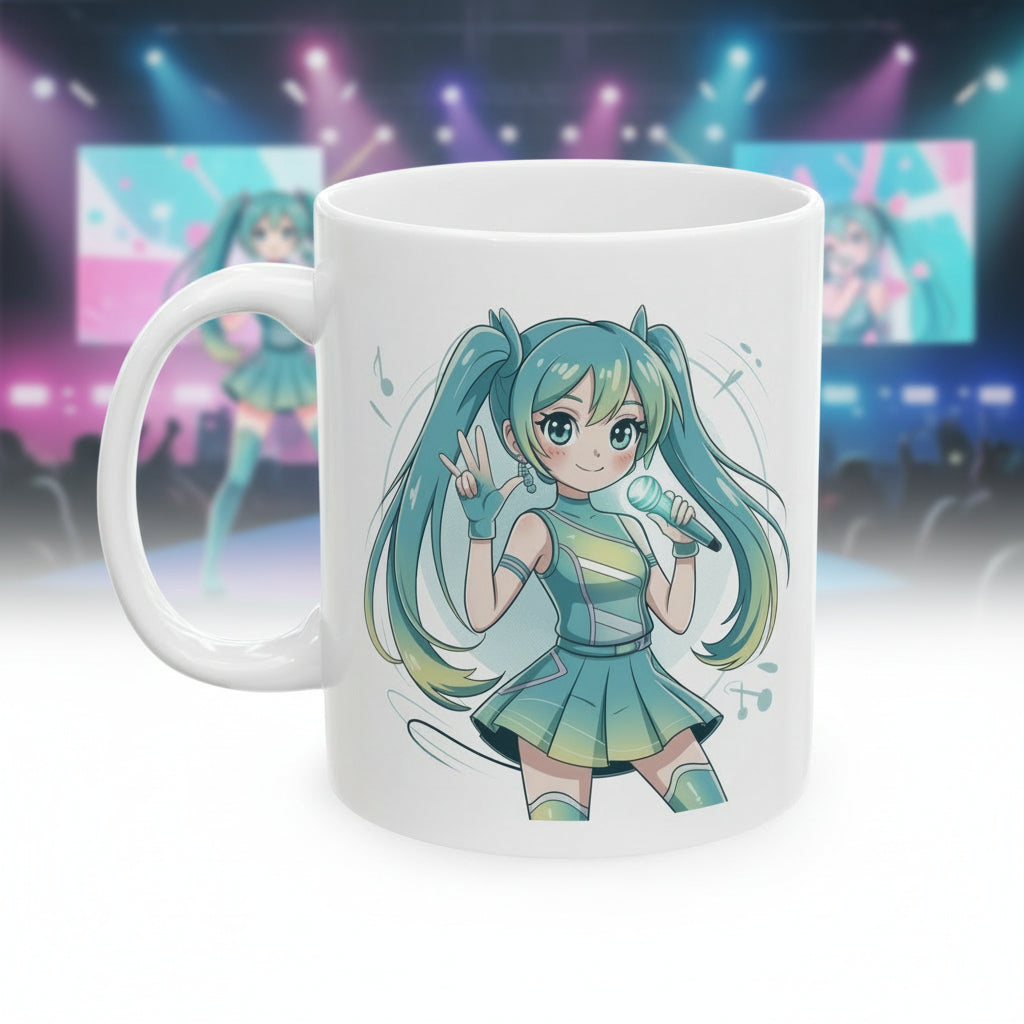 Ceramic Mug miku superstar , (11oz, 15oz)