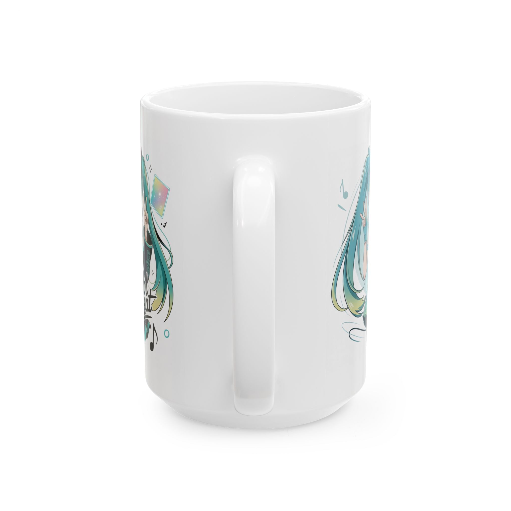 Ceramic Mug miku superstar , (11oz, 15oz)