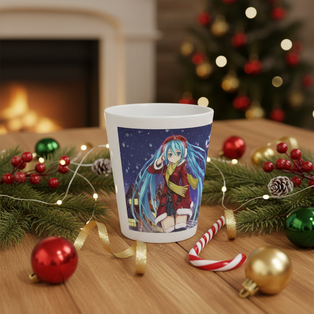 Latte Mug miku chrismas, 12oz