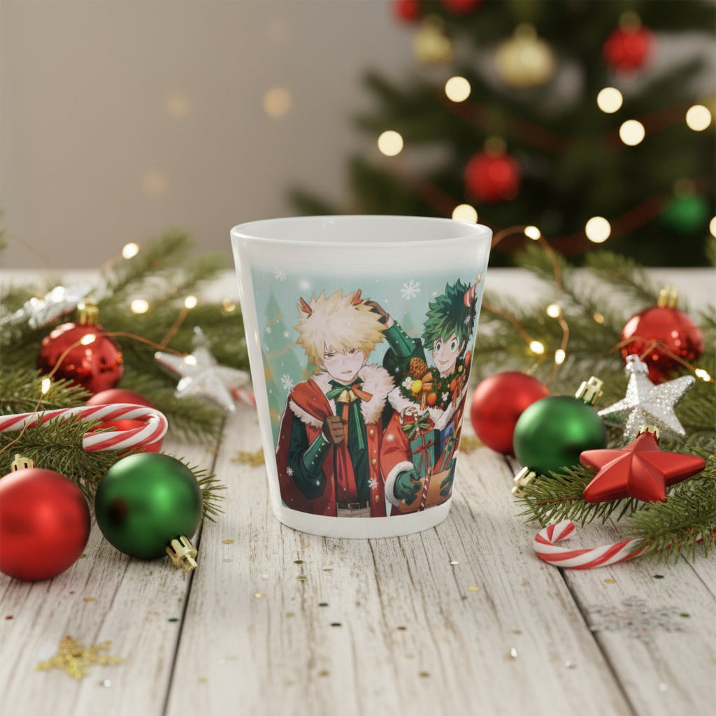 Latte Mug, 12oz my hero  academia chrismas