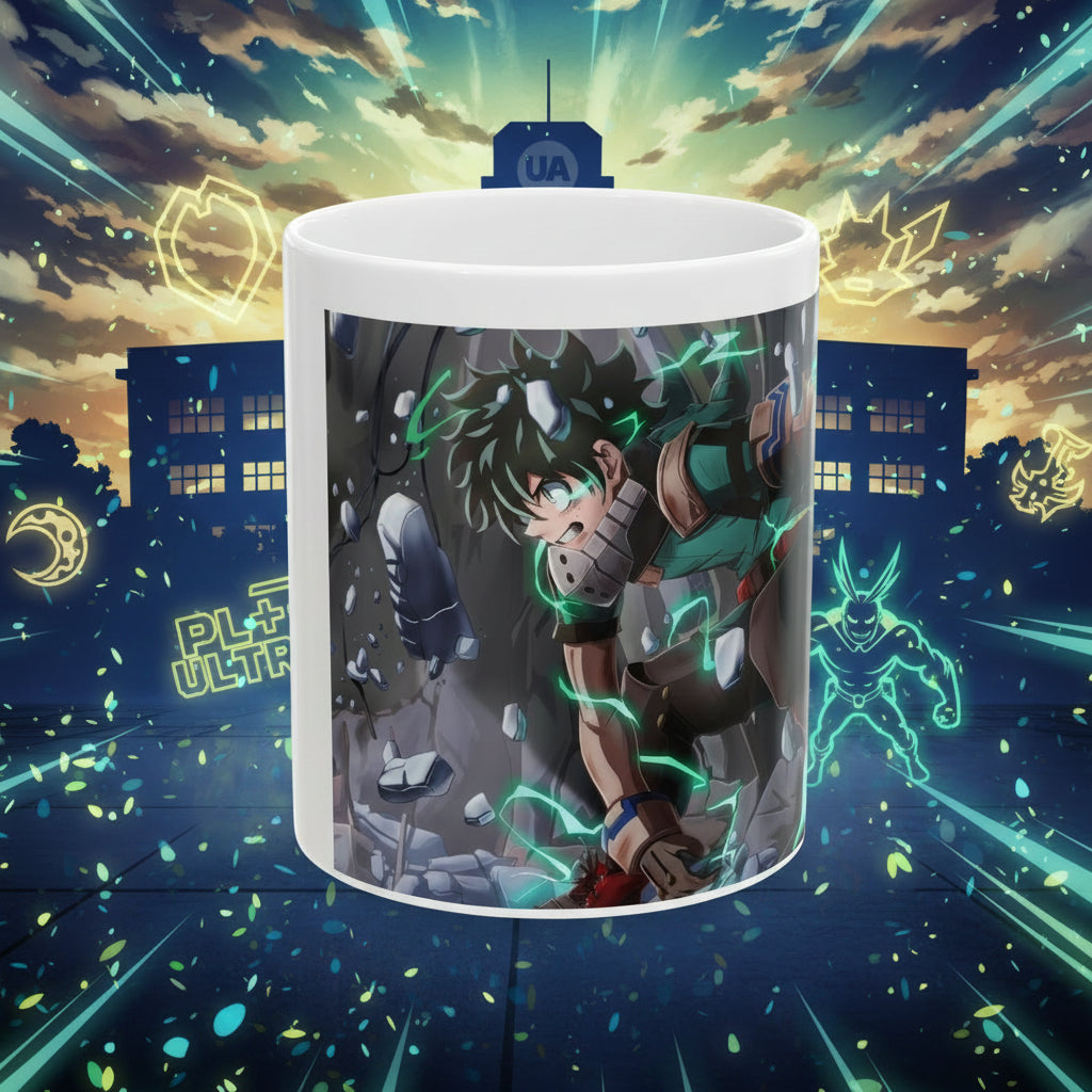 Deku Ceramic Mug — Anime-Inspired 11oz & 15oz Coffee Cup
